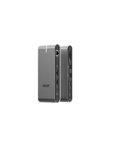 Acer HP.DSCAB.022 base para portátil y replicador de puertos Alámbrico USB 3.2 Gen 1 (3.1 Gen 1) Type-C Plata