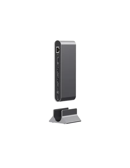 Acer HP.DSCAB.022 base para portátil y replicador de puertos Alámbrico USB 3.2 Gen 1 (3.1 Gen 1) Type-C Plata