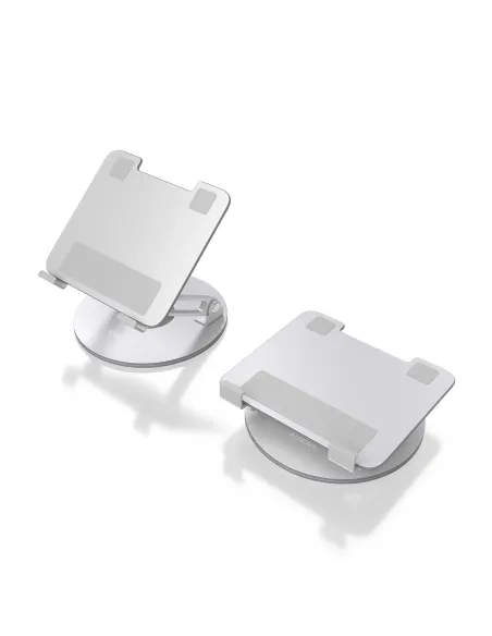 AISENS Soporte de Sobremesa Giratorio Ajustable Para Portatil   Tablet 7-13, Plata