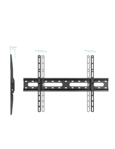 TooQ Soporte Fijo de pared para pantallas 37"- 80", Negro