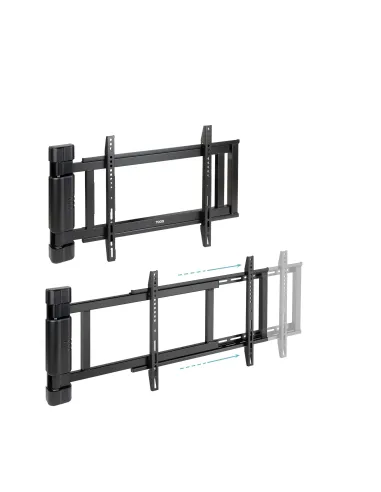 TooQ Soporte de pared Con regulación eléctrica para pantallas de 32” – 75”, Negro