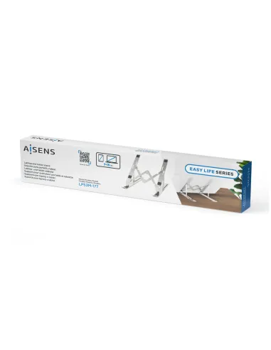 AISENS Soporte de Sobremesa Ajustable para Portatil   Tablet, Plata