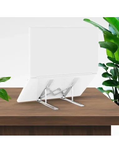 AISENS Soporte de Sobremesa Ajustable para Portatil   Tablet, Plata
