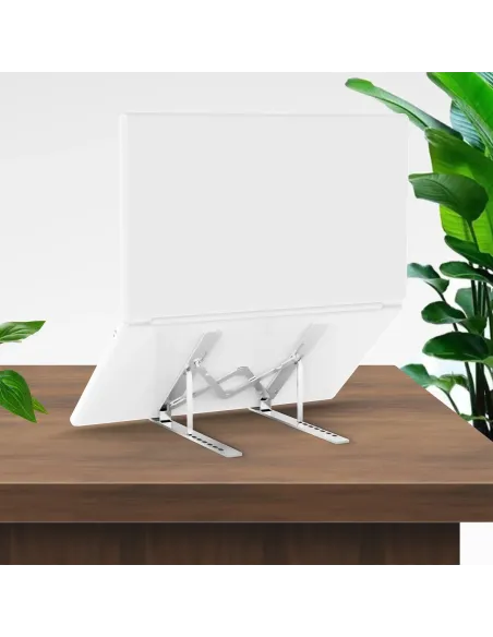 AISENS Soporte de Sobremesa Ajustable para Portatil   Tablet, Plata