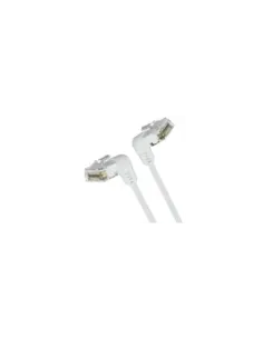 Cable de Red RJ45 UTP Vention IBOWI Cat.6A/ 3m/ Cabeza Rotatoria 360º/ Blanco