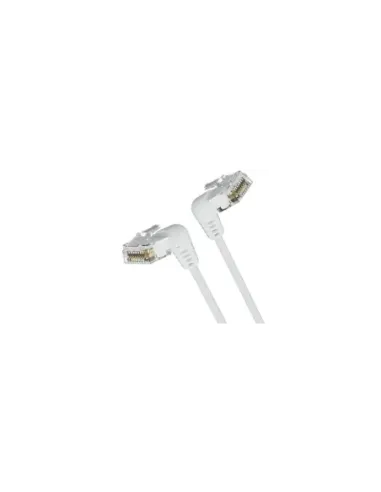 Cable de Red RJ45 UTP Vention IBOWI Cat.6A/ 3m/ Cabeza Rotatoria 360º/ Blanco