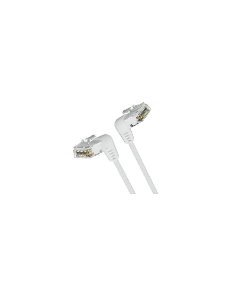 Cable de Red RJ45 UTP Vention IBOWI Cat.6A/ 3m/ Cabeza Rotatoria 360º/ Blanco