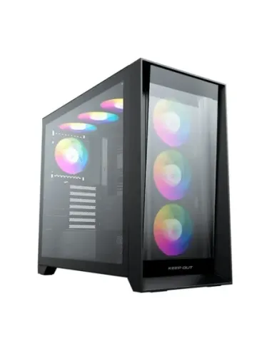 Caja ordenador gaming keep out xc - 911 pro xl e - atx argb cristal templado usb 3.2 negro