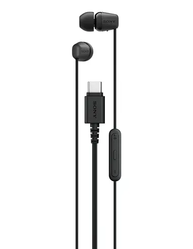 Sony IER-EX15C Auriculares Alámbrico Dentro de oído Llamadas Música USB Tipo C Negro