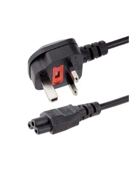 Cable bs1363 a c5 startech 1m -  macho - hembra -  negro
