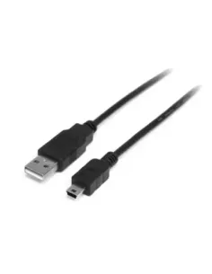 Cable usb tipo a a mini usb tipo b startech 1m -  macho - macho -  negro