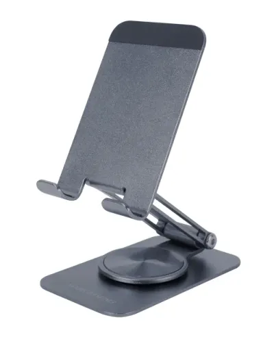 Mars Gaming MA-RSS, Soporte Plegable para Smartphone, Rotación Dinámica 360º + Ajuste en Altura y Ángulo 180º, Soporte Teléfono