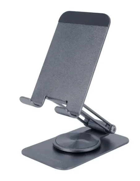 Mars Gaming MA-RSS, Soporte Plegable para Smartphone, Rotación Dinámica 360º + Ajuste en Altura y Ángulo 180º, Soporte Teléfono