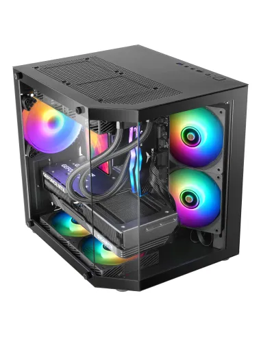 Mars Gaming MC-3TLITE Mini Tower Negro
