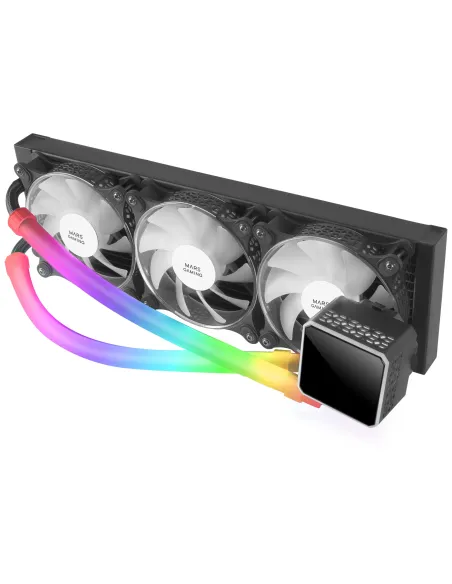 Mars Gaming MCA-WT, Funda ARGB para Tubos de Refrigeración Líquida, 30 LEDs Ultra Brillantes Personalizables ARGB, Silicona Eco