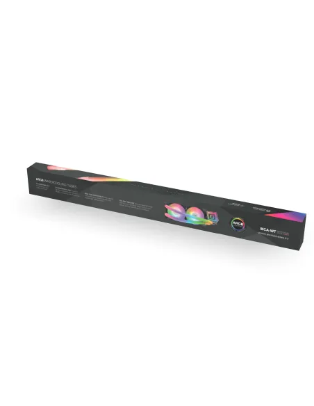 Mars Gaming MCA-WT, Funda ARGB para Tubos de Refrigeración Líquida, 30 LEDs Ultra Brillantes Personalizables ARGB, Silicona Eco
