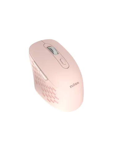 Nilox RATON DUAL WIRELESS 1600 DPI ROSA ratón Oficina Bluetooth + USB Type-A Óptico