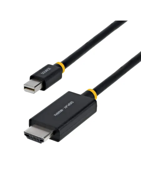 StarTech.com 1M-MDP-HDMI2-4K60 adaptador de cable de vídeo Mini DisplayPort HDMI tipo A (Estándar) Negro