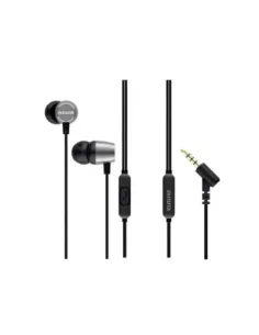 Auricular aiwa estm - 30sl jack 3.5mm negro - plata