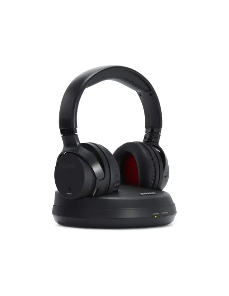 Auriculares inalambricos aiwa whf - 880 negro + base de carga