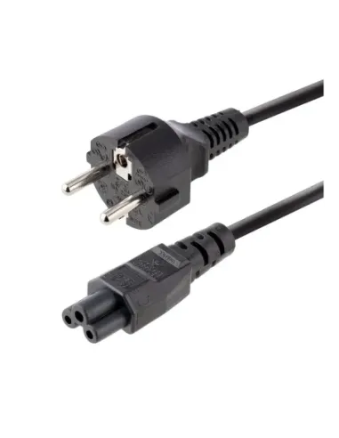 Cable schuko a c5 startech 2m -  macho - hembra -  negro