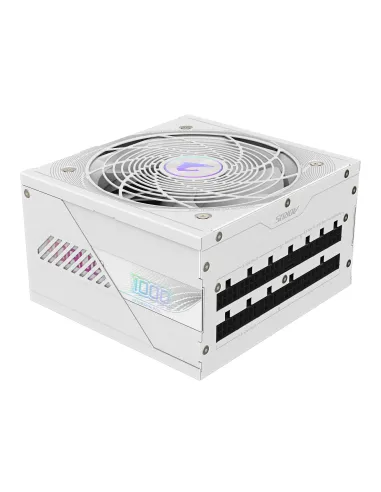 GIGABYTE AORUS ELITE P1000W ICE Fuente de Alimentación - PCIe 5.0, 80 PLUS Platinum, Diseño completamente modular, Ventilador
