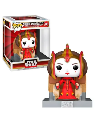 Funko pop deluxe star wars the phantom menace amidala en el trono 76012