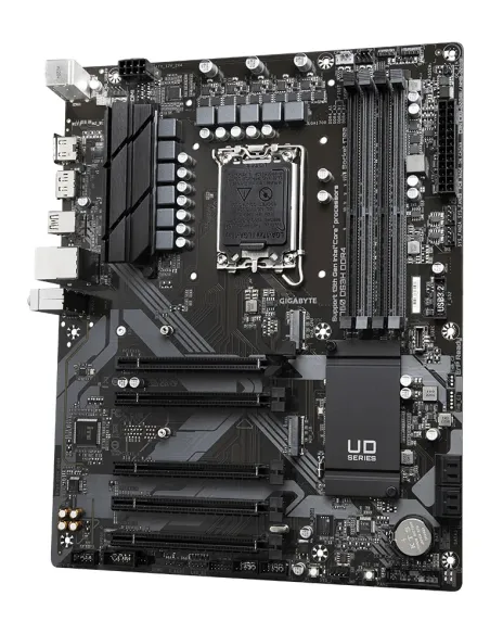 GIGABYTE B760 DS3H DDR4 Placa base - Soporta CPUs Intel Core de 14ª generación, VRM digital de 18+2+1 fases, hasta 5333MHz DDR4