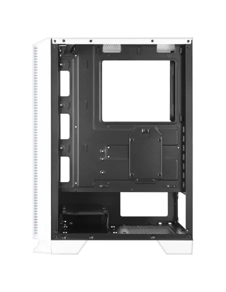 Mars Gaming MC-C, Caja PC ATX, Panel Frontal Metal-Mesh, Cristal Templado, 3 Ventiladores Frontales FRGB 120mm, Blanco