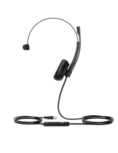 Yealink UH34 Mono Teams Auriculares Alámbrico Diadema Oficina Centro de llamadas USB tipo A Negro
