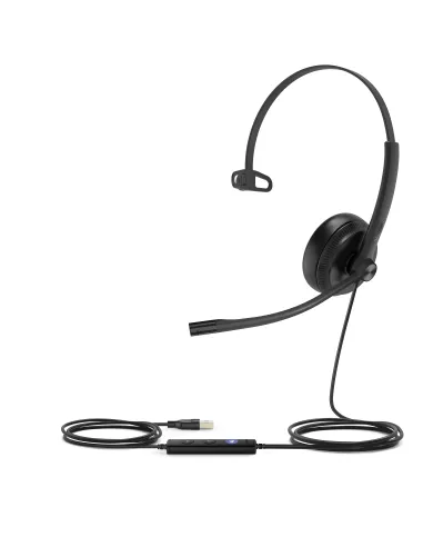 Yealink UH34 Mono Teams Auriculares Alámbrico Diadema Oficina Centro de llamadas USB tipo A Negro