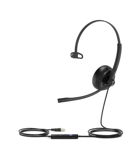 Yealink UH34 Mono Teams Auriculares Alámbrico Diadema Oficina Centro de llamadas USB tipo A Negro
