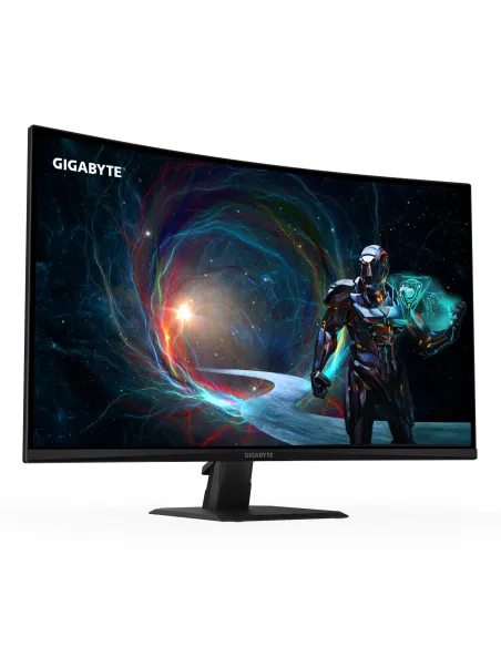 GIGABYTE GS32QCA 31.5" Monitor Curvo para Gaming QHD - 2560 x 1440, 180Hz, 1ms, 250 cd m², FreeSync, HDR Ready, HDMI 2.0,