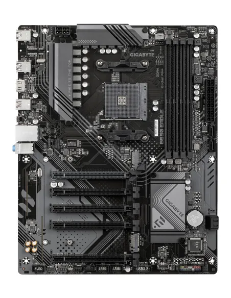 GIGABYTE B550 EAGLE Placa base - Procesadores AMD Ryzen serie 5000 G, VRM de 10+3+1 fases, hasta 3200 MHz DDR4, 1xPCIe 4.0 +