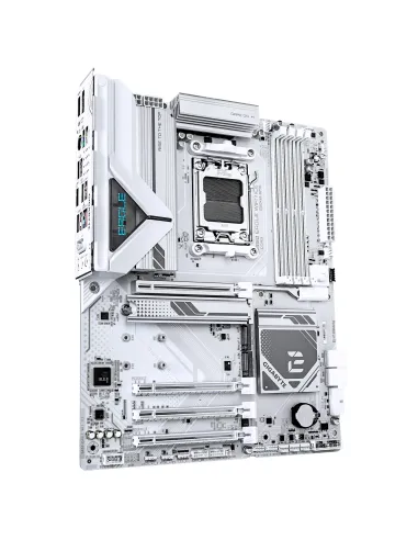 GIGABYTE B850 EAGLE WIFI7 ICE Placa base - Procesadores AMD Ryzen serie 9000, VRM digital de 8+2+2 fases, hasta 8200 MHz DDR5