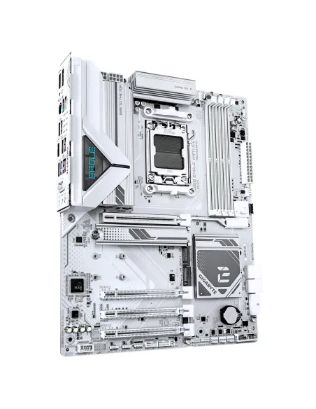 GIGABYTE B850 EAGLE WIFI7 ICE Placa base - Procesadores AMD Ryzen serie 9000, VRM digital de 8+2+2 fases, hasta 8200 MHz DDR5