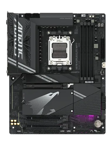 GIGABYTE X870 AORUS ELITE WIFI7 Placa Base - Compatible con CPUs AMD Ryzen 9000, 16+2+2 fases VRM, hasta 8000MHz DDR5 (OC),