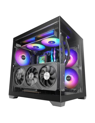 Mars Gaming MCVIEW3 carcasa de ordenador Mini Tower Negro