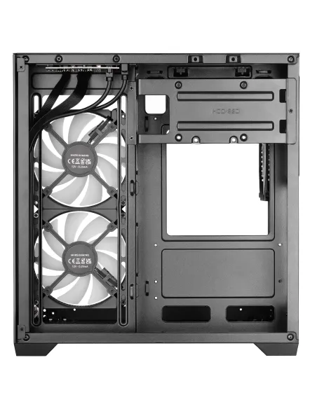 Mars Gaming MCVIEW3 carcasa de ordenador Mini Tower Negro