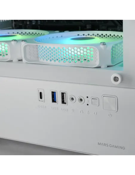 Mars Gaming MCVECTORW carcasa de ordenador Mini Tower Blanco