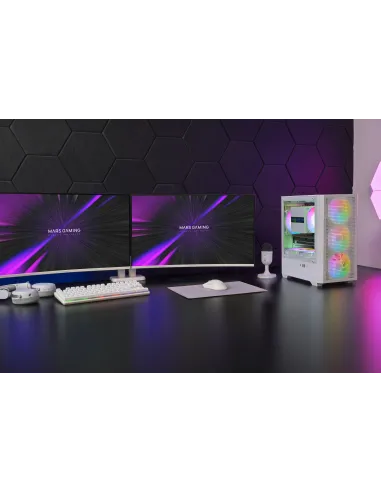Mars Gaming MCVECTORW carcasa de ordenador Mini Tower Blanco