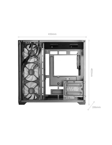 Mars Gaming MCV5W carcasa de ordenador Midi Tower Blanco
