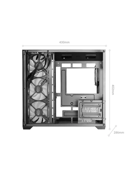Mars Gaming MCV5W carcasa de ordenador Midi Tower Blanco