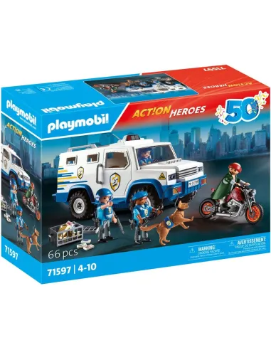 Playmobil transporte dinero policia