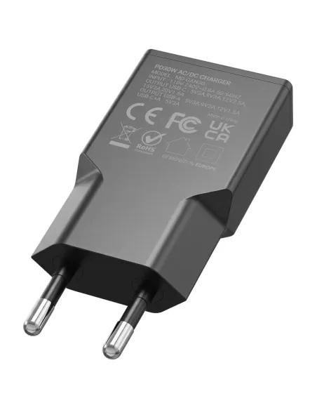 Mars Gaming MDGAN30 cargador de dispositivo móvil Negro