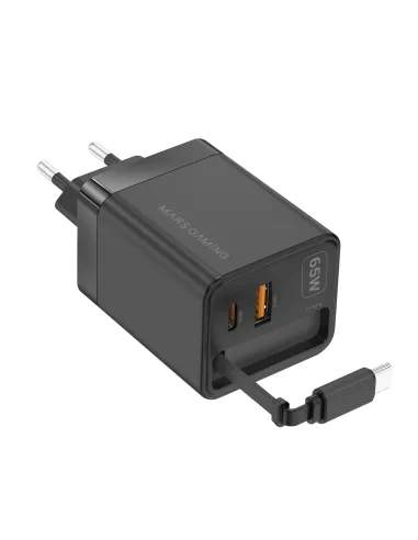 Mars Gaming MDGAN65R cargador de dispositivo móvil Negro