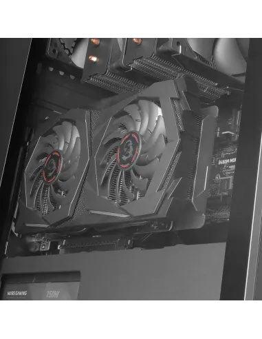 Mars Gaming MC-PRO2, Torre Profesional E-ATX, Sistema CPU Freezer, 5 Ventiladores Ultra-silenciosos y Frontal Metal-Mesh, Color