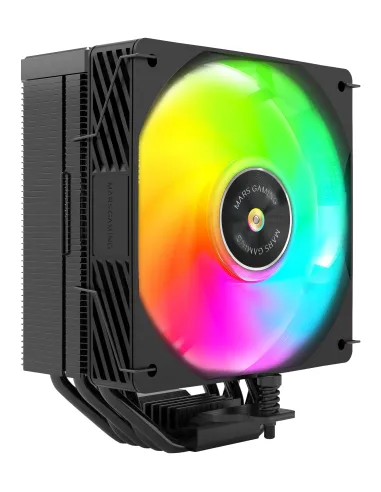 Mars Gaming MCPUX5ARGB sistema de refrigeración para ordenador Procesador Refrigerador de aire 12 cm Negro 1 pieza(s)