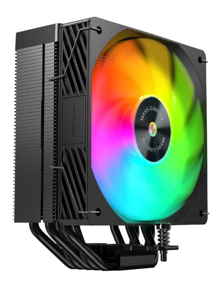 Mars Gaming MCPUX5ARGB sistema de refrigeración para ordenador Procesador Refrigerador de aire 12 cm Negro 1 pieza(s)
