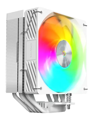 Mars Gaming MCPUX5ARGBW sistema de refrigeración para ordenador Procesador Refrigerador de aire 12 cm Blanco 1 pieza(s)